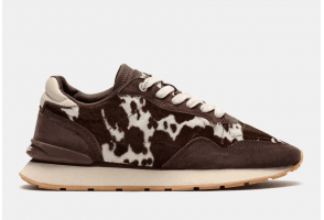 City Cow Animal Print Trainer