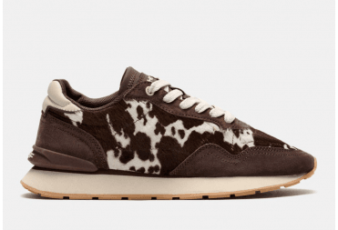 City Cow Animal Print Trainer