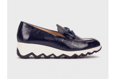 Wilhelmina Navy Loafer 